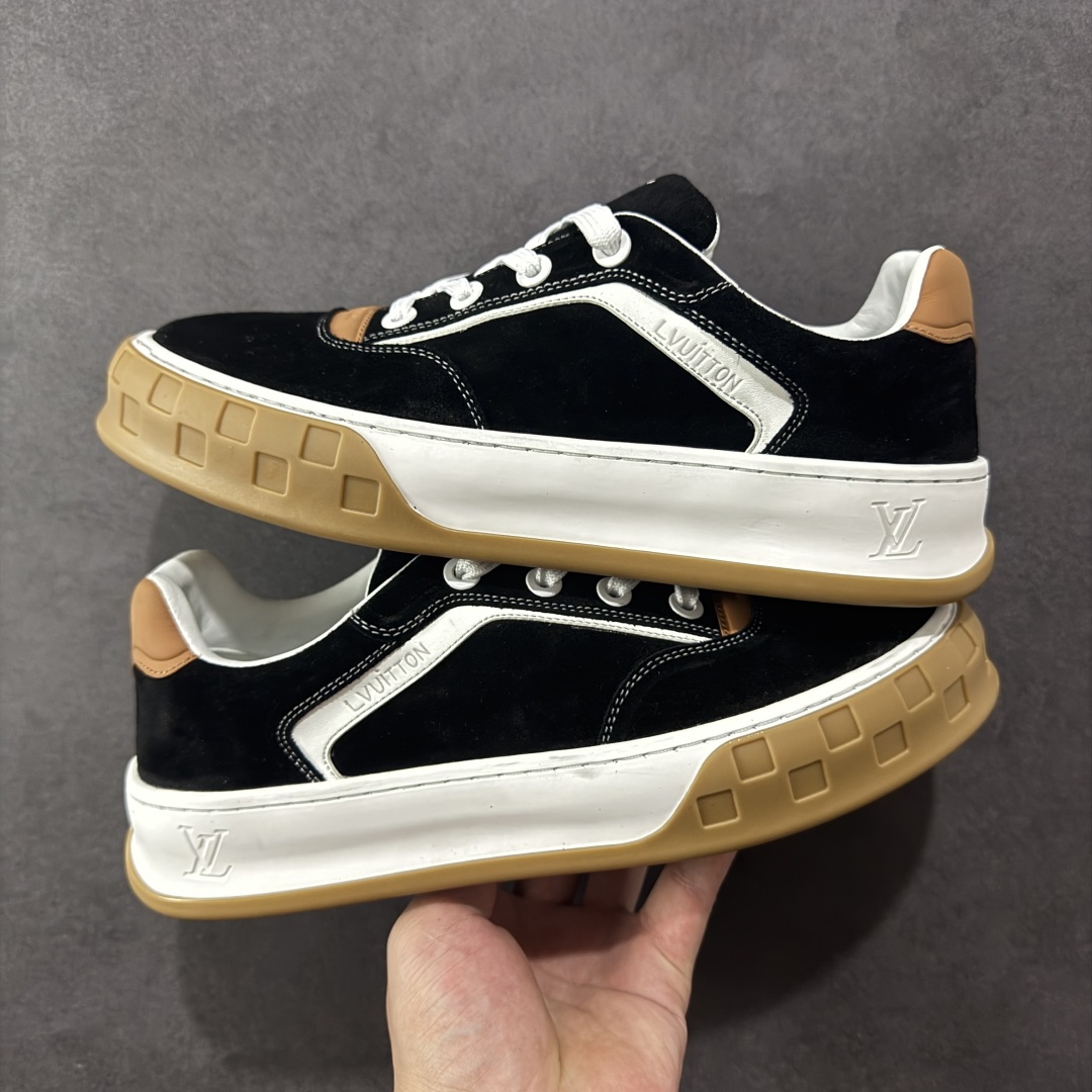 380 广东礼盒版本 LOUIS VUITTON skate sneaker 2025 秋冬男士系列 Classic 牛皮革 圆头系带 低帮 生活休闲鞋