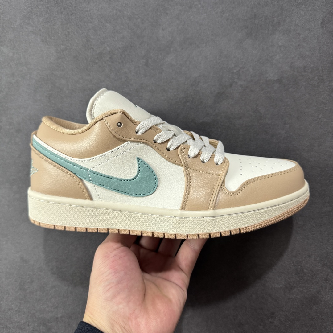 K版 Air Jordan AJ1 Low 低帮 奶咖绿 DC0774-130