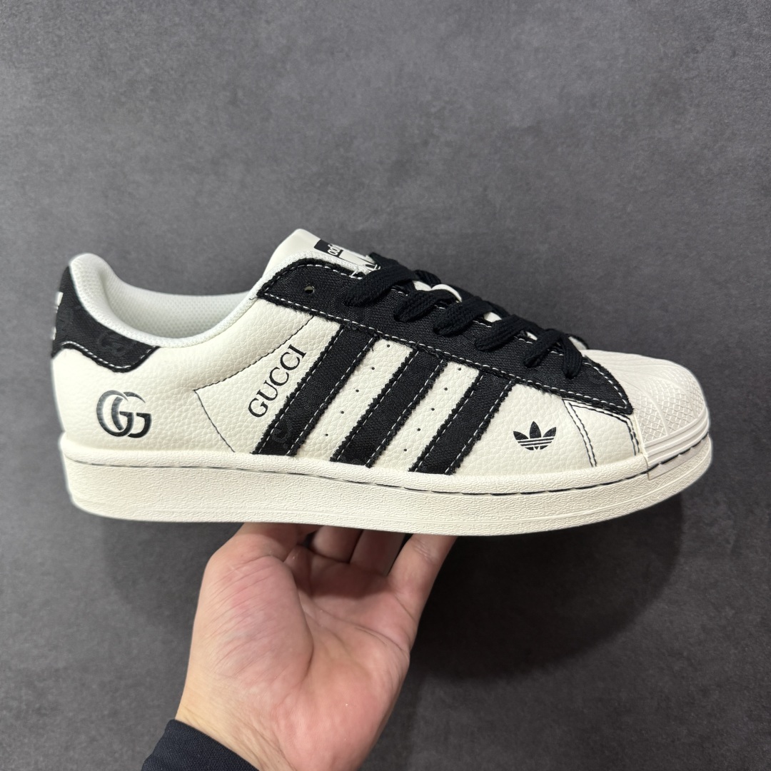  
【纯原】AD Originals Superstar x GUCCI 白黑
采用全新头层拼接皮革材质
