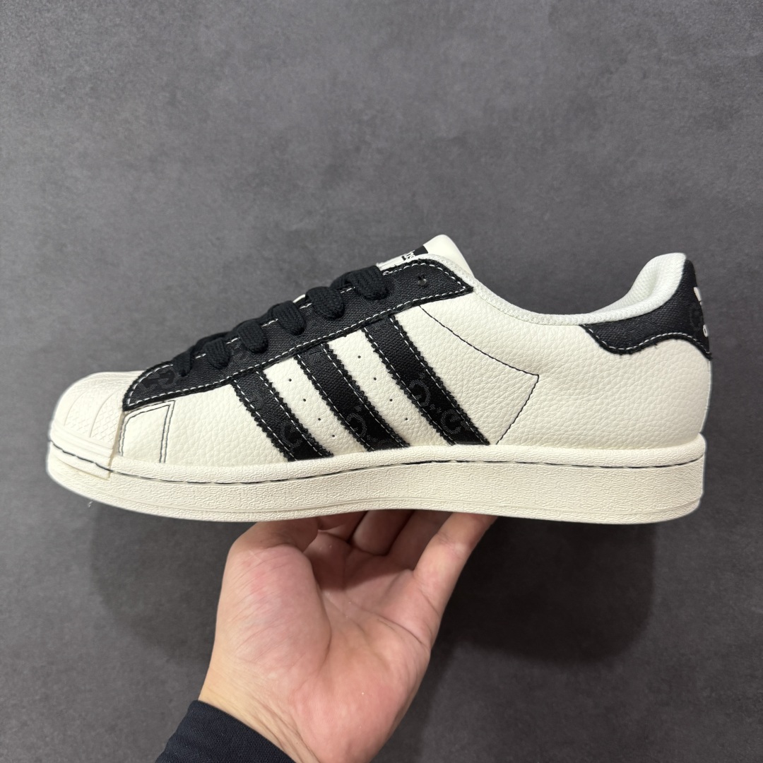  
【纯原】AD Originals Superstar x GUCCI 白黑
采用全新头层拼接皮革材质