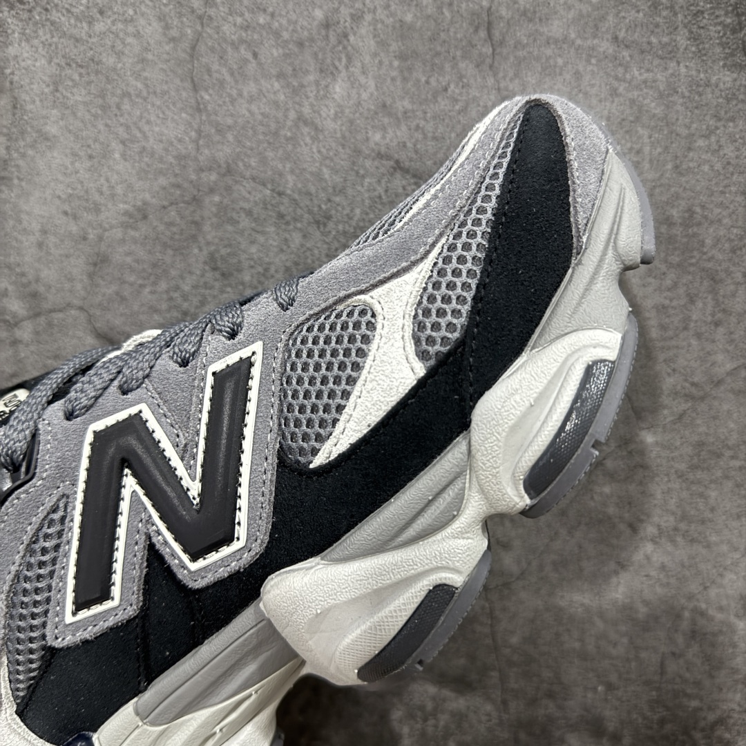 纯原版 New Balance NB9060 联名款 复古休闲运动慢跑鞋 黑灰色 U9060ERA