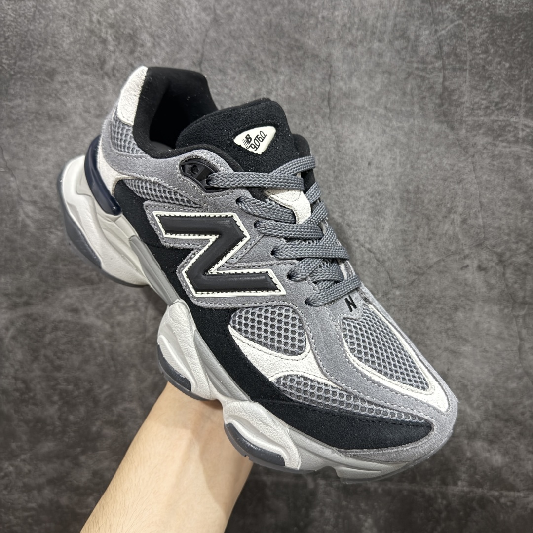 纯原版 New Balance NB9060 联名款 复古休闲运动慢跑鞋 黑灰色 U9060ERA