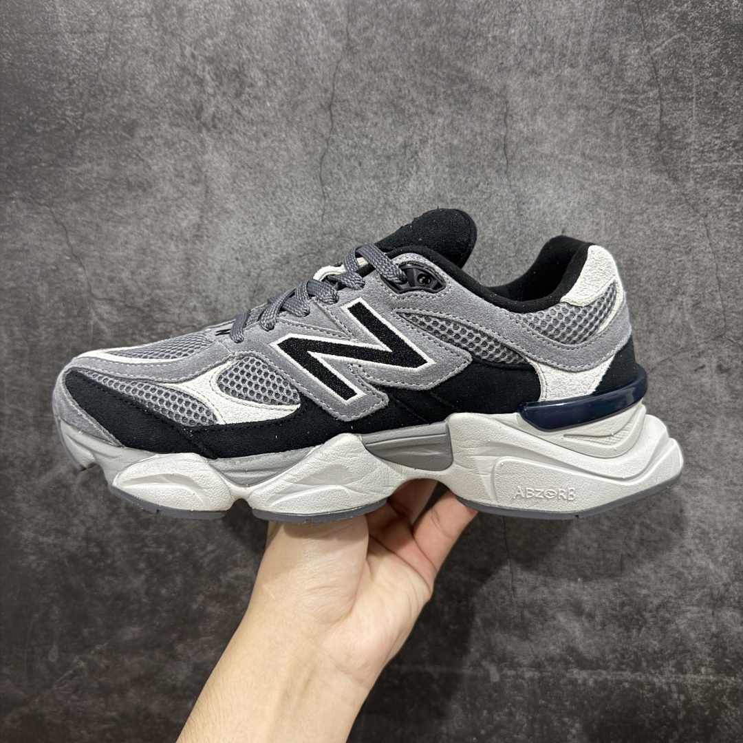 纯原版 New Balance NB9060 联名款 复古休闲运动慢跑鞋 黑灰色 U9060ERA