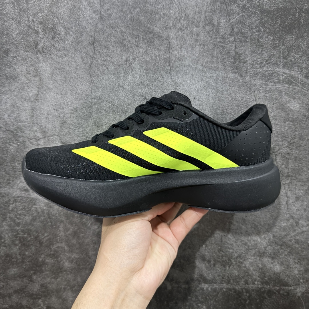 图片[2]-【HD版本】AD Adizero EVO SL 马拉松竞速专业跑鞋 JR5842 CELERMESH针织网面非常轻薄 纤维间的缝隙很大 可以保证跑步时的透气、排汗效果 鞋舌直接与两侧的内衬和鞋底连接在一起 在跑步过程中不会被鞋舌的左右移动所困扰 在标准鞋带孔的基础上再拓宽一组鞋带孔 适合不同脚型的需求 突破性 EnergyRods 技术，有助于跑者实现更好的成绩 中底独特的LIGHTSTRIKE PRO泡棉材质 微弹感觉在跑步过程中给予了良好的支撑体验 对于顶级精英和高水平进阶跑者来说 ADIOS PRO是一双值得信赖的竞速比赛用鞋 尺码：36 36.5 37.5 38 38.5 39 40 40.5 41 42 42.5 43 44 44.5 45-选品中心