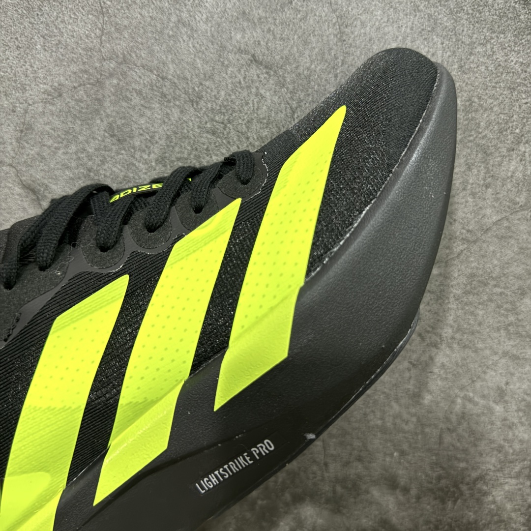 图片[6]-【HD版本】AD Adizero EVO SL 马拉松竞速专业跑鞋 JR5842 CELERMESH针织网面非常轻薄 纤维间的缝隙很大 可以保证跑步时的透气、排汗效果 鞋舌直接与两侧的内衬和鞋底连接在一起 在跑步过程中不会被鞋舌的左右移动所困扰 在标准鞋带孔的基础上再拓宽一组鞋带孔 适合不同脚型的需求 突破性 EnergyRods 技术，有助于跑者实现更好的成绩 中底独特的LIGHTSTRIKE PRO泡棉材质 微弹感觉在跑步过程中给予了良好的支撑体验 对于顶级精英和高水平进阶跑者来说 ADIOS PRO是一双值得信赖的竞速比赛用鞋 尺码：36 36.5 37.5 38 38.5 39 40 40.5 41 42 42.5 43 44 44.5 45-选品中心