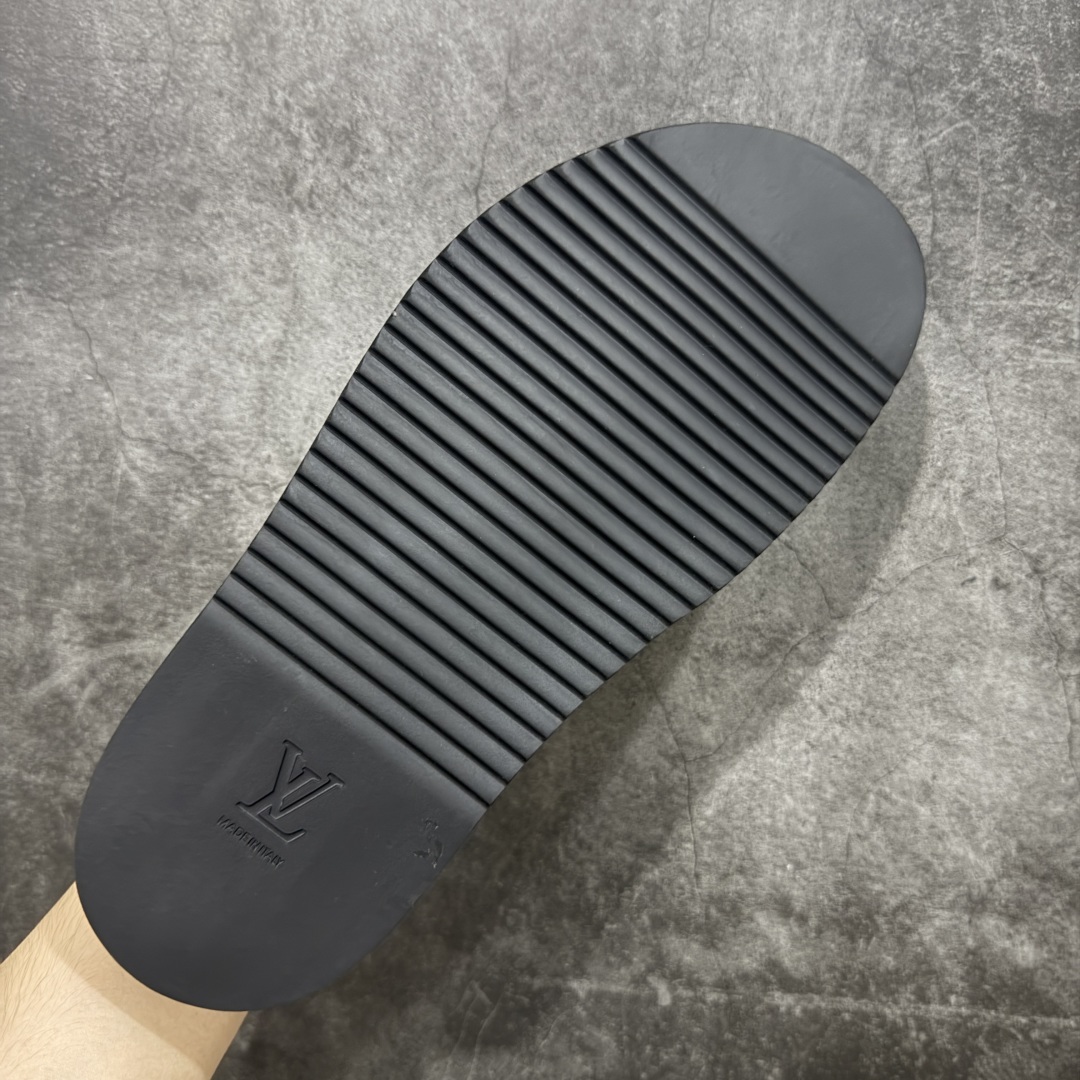 佛山超A版 Louis Vuitton Easy LV皮革拼接博肯半包头拖鞋凉鞋