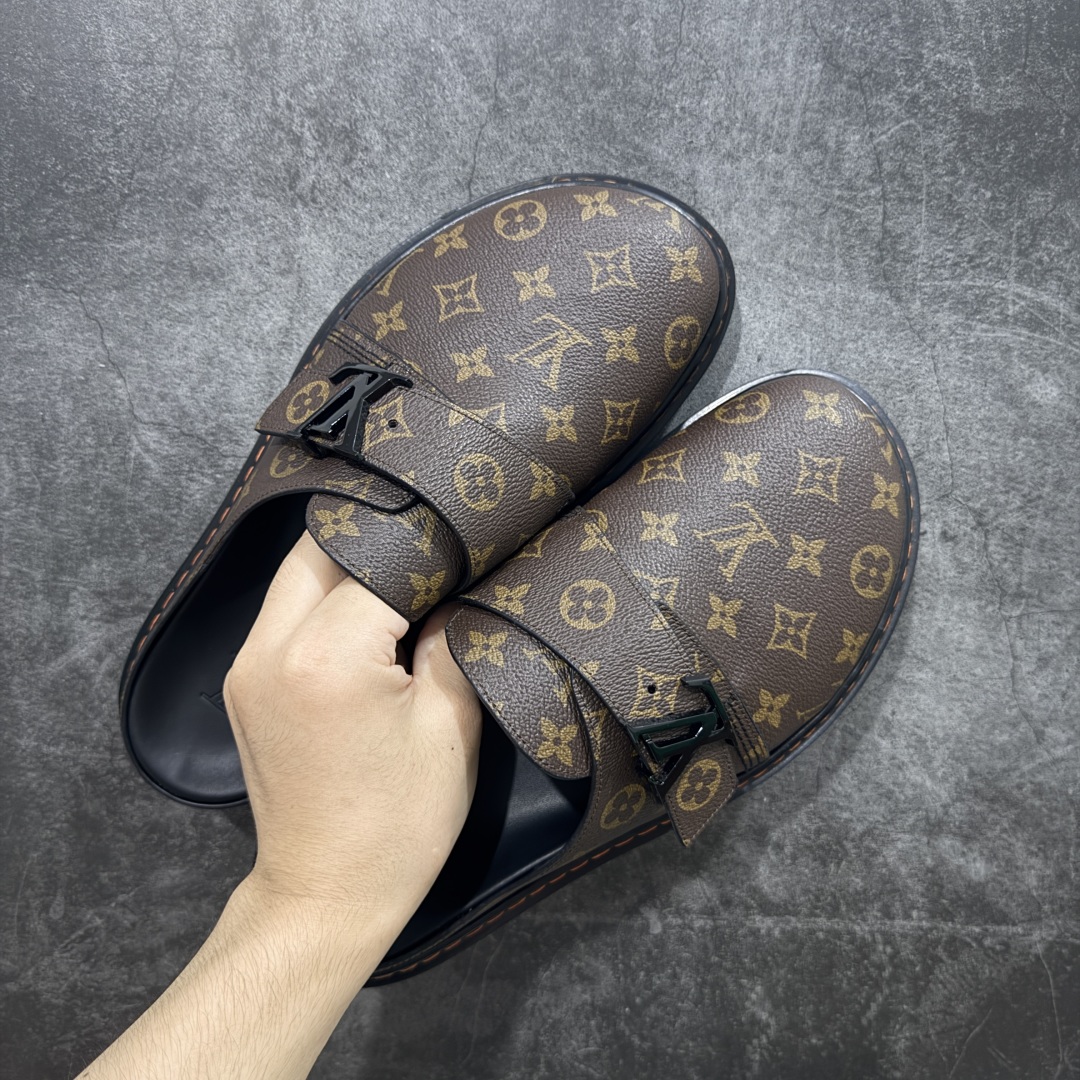 图片[8]-【佛山超A版】Louis Vuitton Easy LV皮革拼接博肯半包头拖鞋凉鞋全网首发 原版开发纳米级复刻独家私模大底内里采用全粒面头层牛皮原厂进口特A9级真正1：1老花鞋面（9级为最顶面料）印花对点对位定制电镀五金整体还原度95%以上经典老花永不过时！原版发售9800+ 尺码：383940414243444546-选品中心