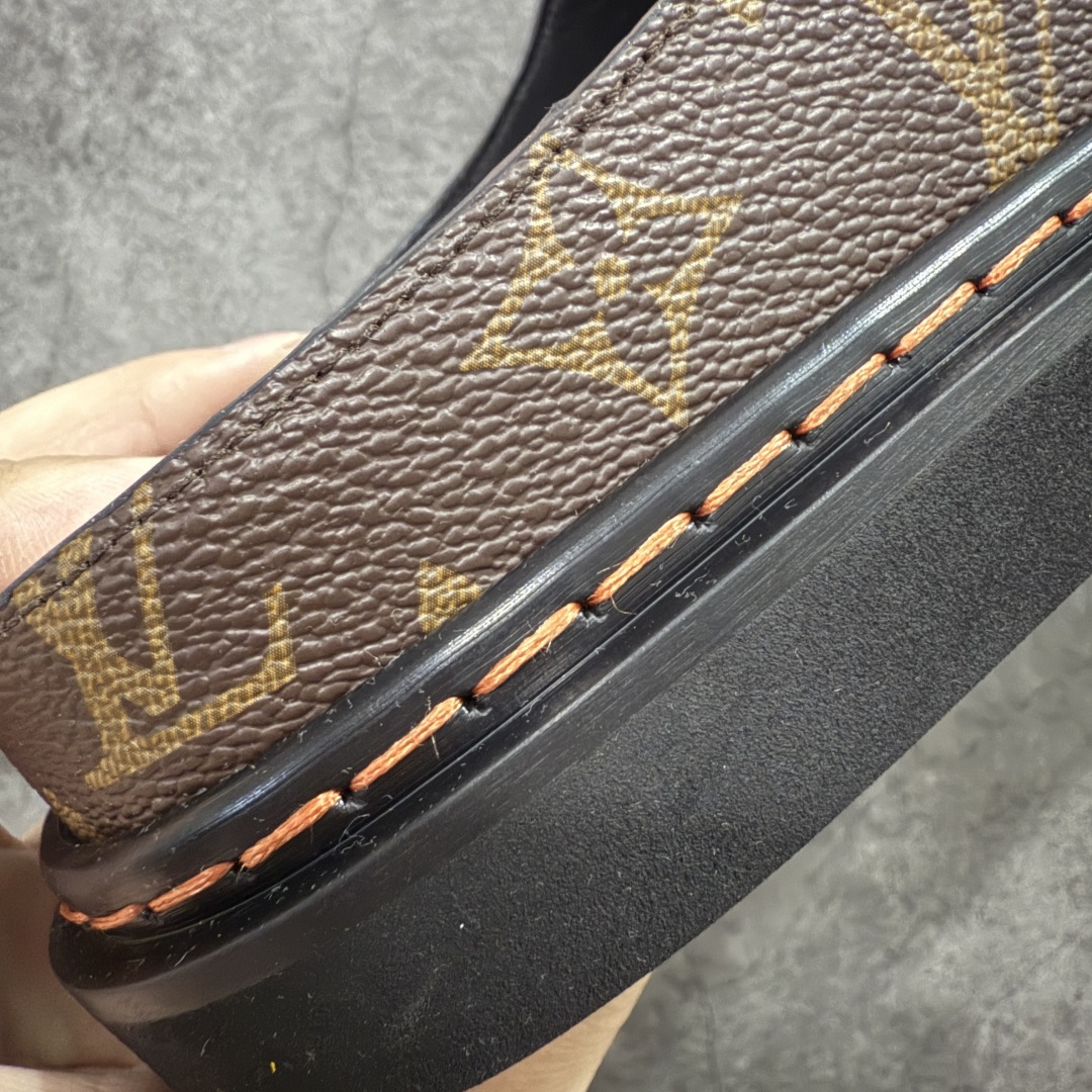 图片[4]-【佛山超A版】Louis Vuitton Easy LV皮革拼接博肯半包头拖鞋凉鞋全网首发 原版开发纳米级复刻独家私模大底内里采用全粒面头层牛皮原厂进口特A9级真正1：1老花鞋面（9级为最顶面料）印花对点对位定制电镀五金整体还原度95%以上经典老花永不过时！原版发售9800+ 尺码：383940414243444546-选品中心