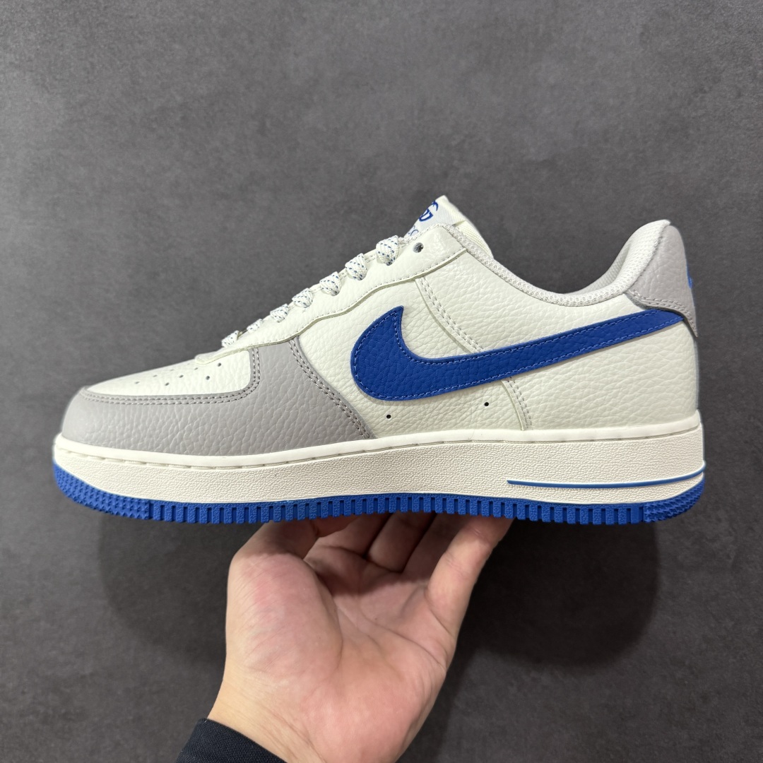 定制版 Gucci x Nike Air Force 1 Low 古驰古奇 x 耐克 空军一号 低帮 联名灰白蓝 休闲运动板鞋 KX2532-502