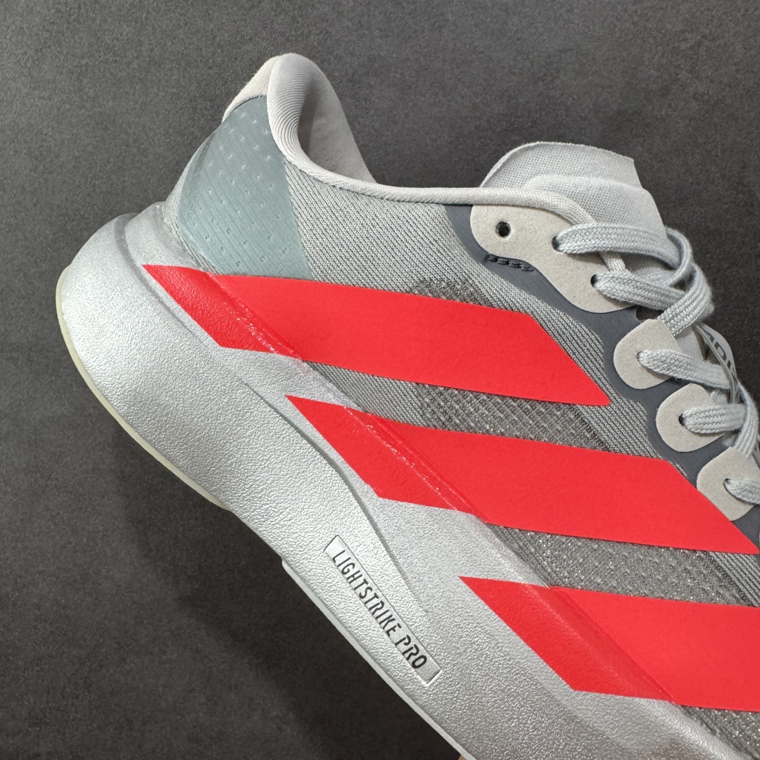 图片[6]-【HD版本】Ad Adizero Evo SL M 阿迪超轻透气缓震跑鞋  以令人难以置信的138克重量，刷新了跑鞋轻量化的记录，阿迪在材料科学和工艺技术上的深厚积累。  全新鞋款采用Lightweight Upper材料，让穿着者几乎能够体验到一种\”裸足\”的感觉 货号：KJ3381  尺码：36 36.5 37.5 38 38.5 39 40 40.5 41 42 42.5 43 44 45 46-选品中心