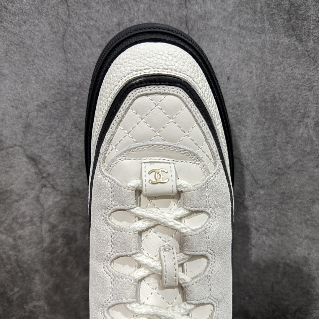 图片[5]-【莞产纯原】Chanel 25B新款熊猫鞋复古运动鞋 2025ss火爆熊猫鞋 配色厚底休闲运动鞋板鞋 同步 非常火爆 非常难买的一款鞋全网最火的厚底熊猫鞋 可想而知控不可错过的 颜值与舒适并存的 简约百搭小白鞋 厚底增高超级百搭 闭眼入 谁穿谁好看 鞋面：原版小牛皮 内里：进口羊皮里 大底：TPU原版大底 尺码：35-40-选品中心