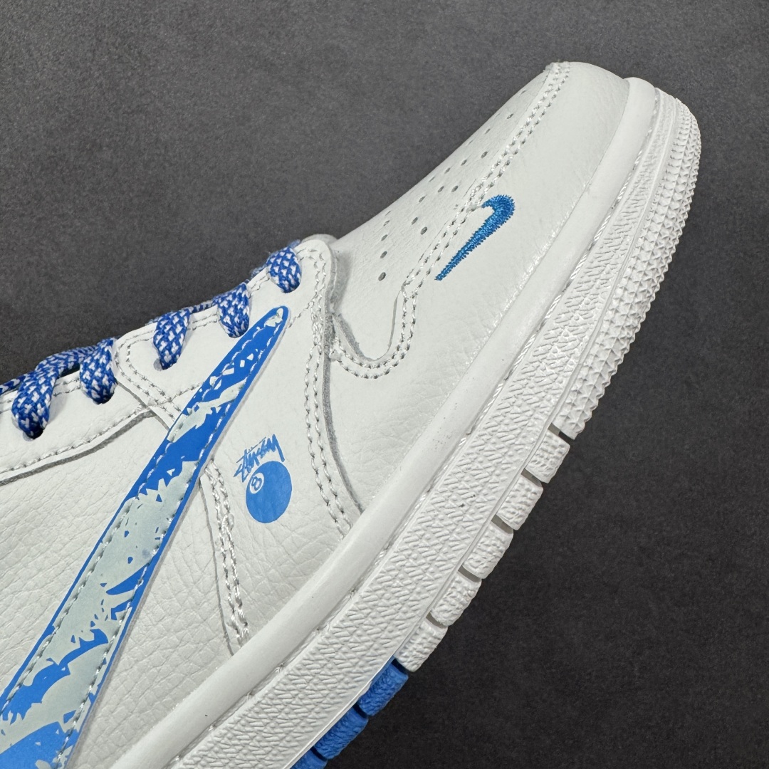 定制版 Travis Scott x Fragment Design x Air Jordan 1 Low OG SP AJ1 乔1 斯图西联名 冰山蓝 低帮文化休闲板鞋 DZ5899-007