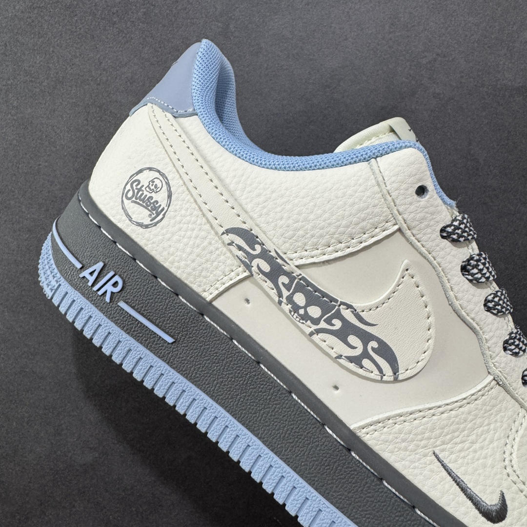 定制版 Stussy x Nike Air Force 1 Low 斯图西 x 耐克 空军一号 低帮 联名白灰蓝 QW5606-267