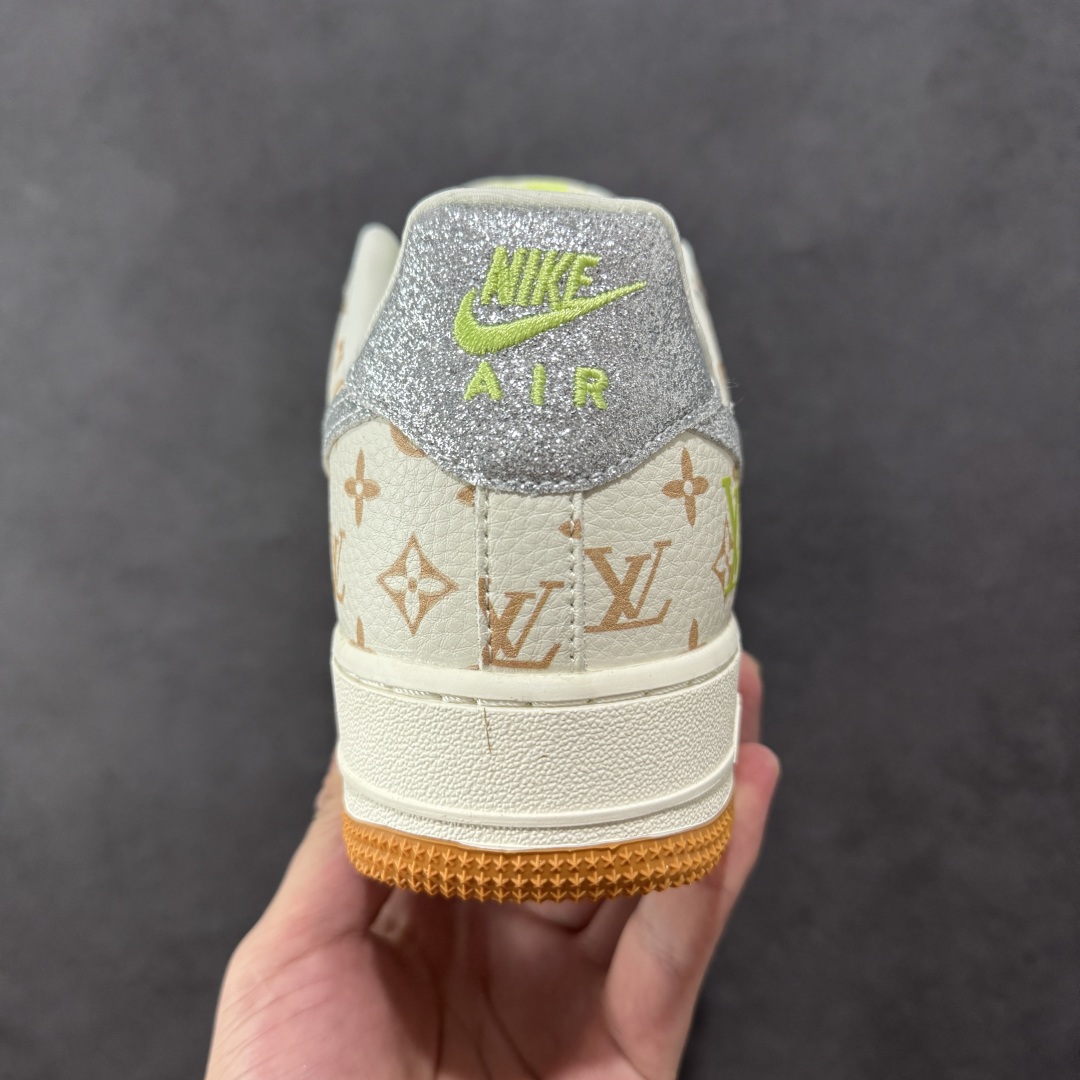 定制版 Nike Air Force 1'07 Low LV联名 苹果绿银勾 空军一号低帮休闲板鞋 DF0188-079