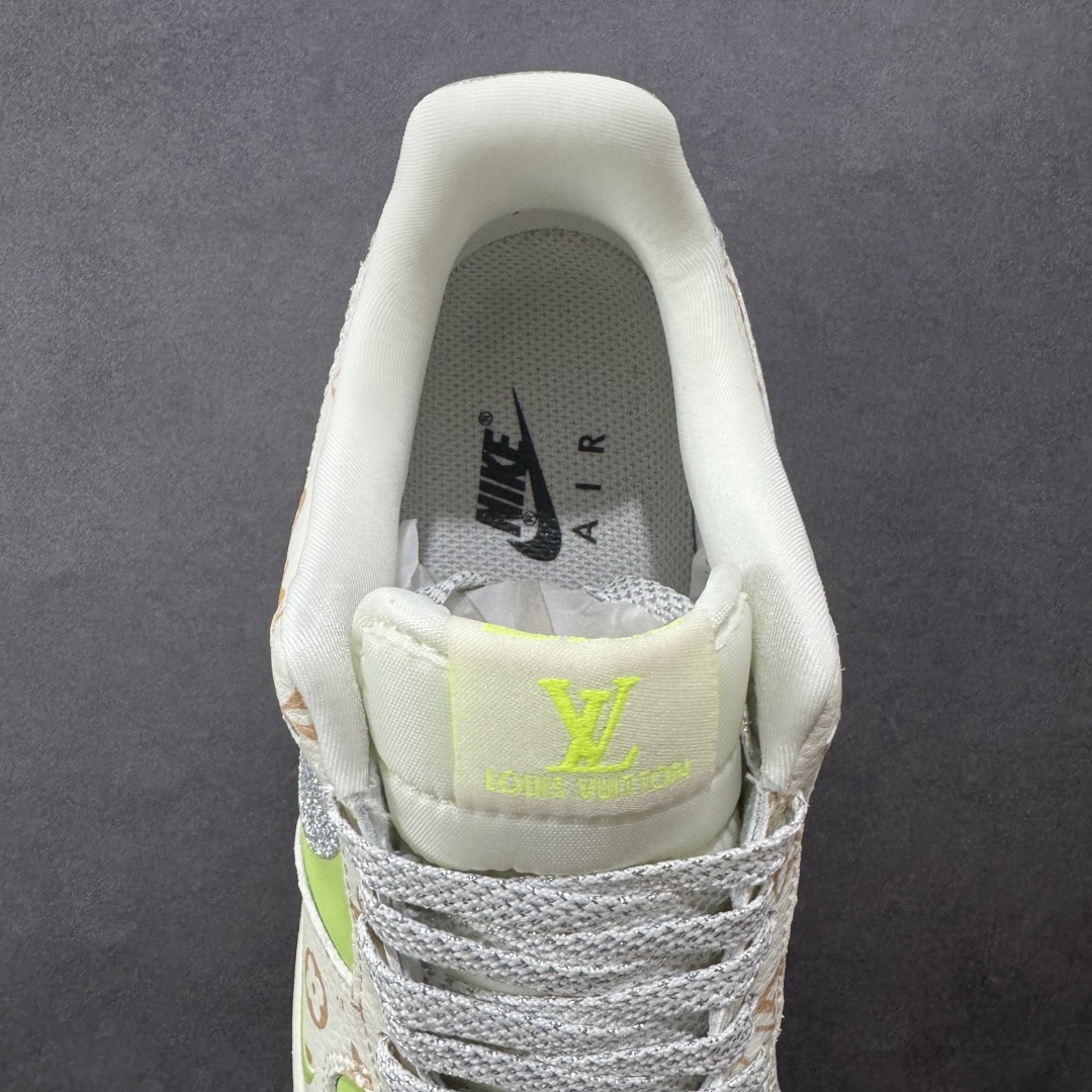 定制版 Nike Air Force 1'07 Low LV联名 苹果绿银勾 空军一号低帮休闲板鞋 DF0188-079