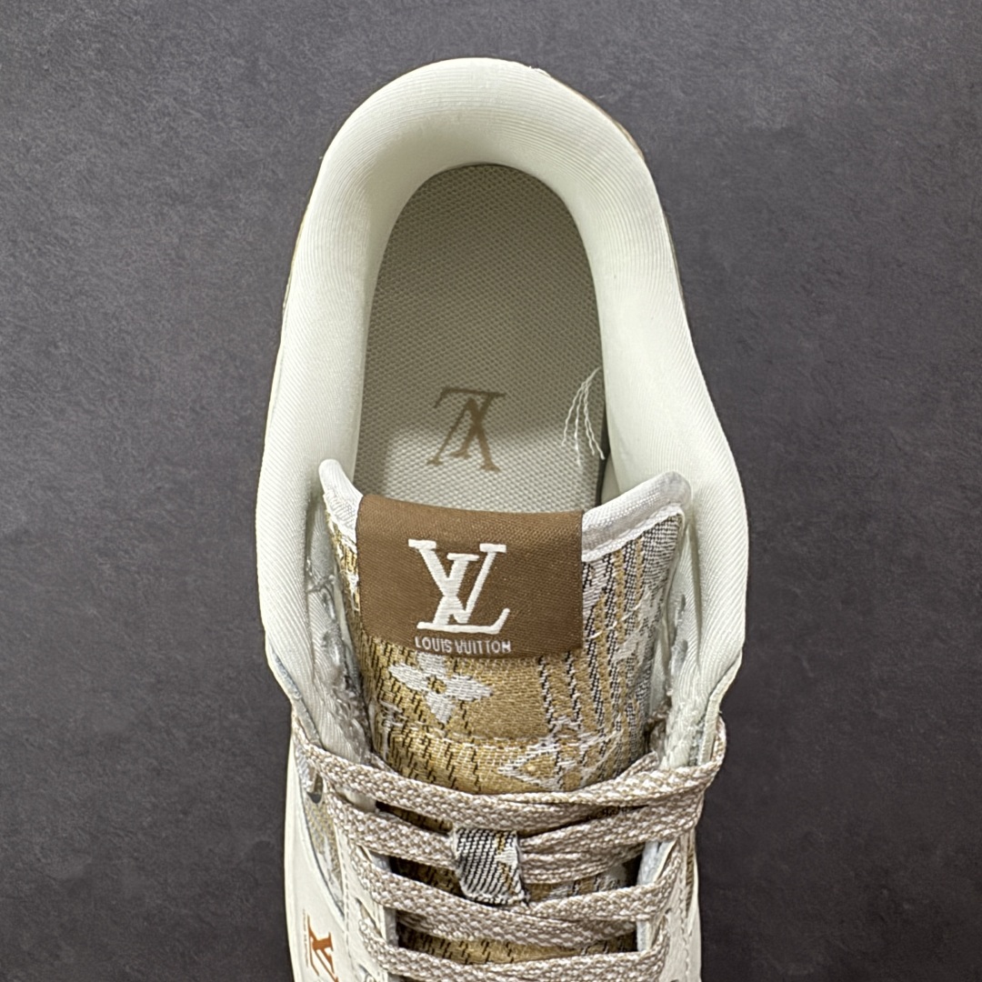 定制版 Nike SB Dunk Low “路易威登LV联名---米白黄帆布印花” 高端定制 低帮休闲板鞋 DS6608-006
