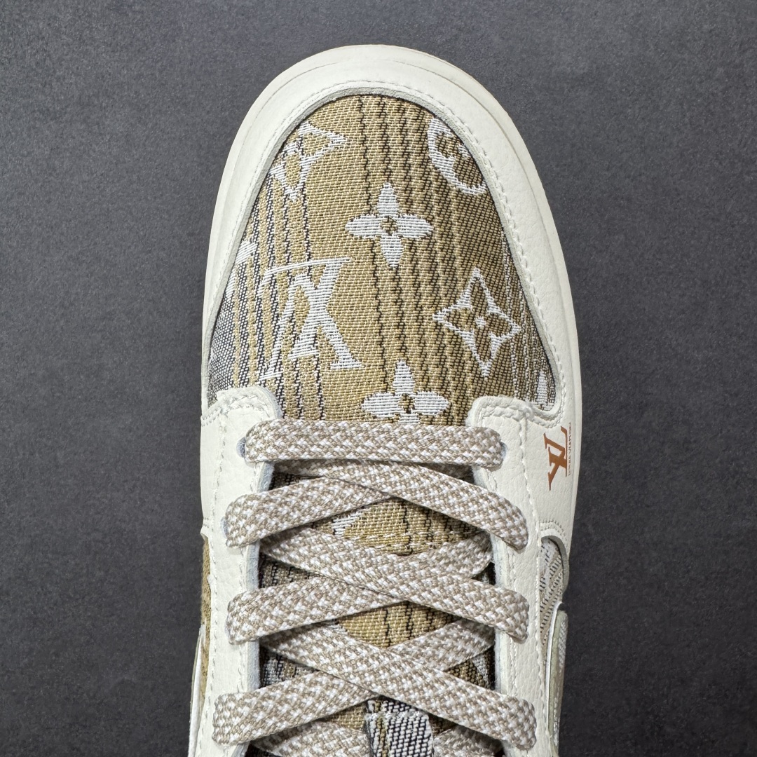 定制版 Nike SB Dunk Low “路易威登LV联名---米白黄帆布印花” 高端定制 低帮休闲板鞋 DS6608-006