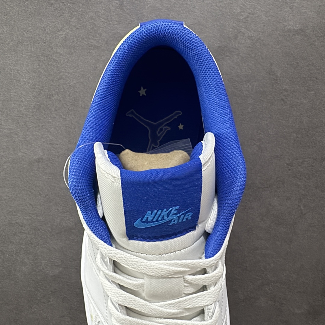 K版 Air Jordan AJ1 Low 低帮 白蓝水晶勾 HJ9955-100