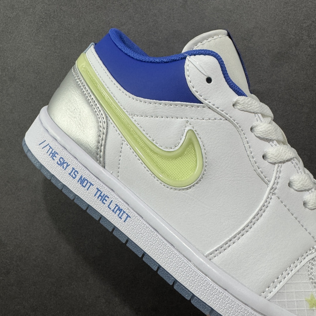 K版 Air Jordan AJ1 Low 低帮 白蓝水晶勾 HJ9955-100