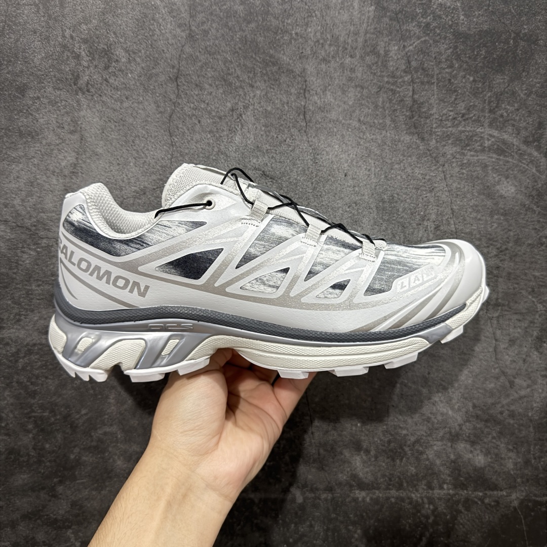  
【绿X版】 Salomon XT-6 Camo 白银灰色  萨洛蒙复古潮流户
外机能登山跑鞋
纯原外