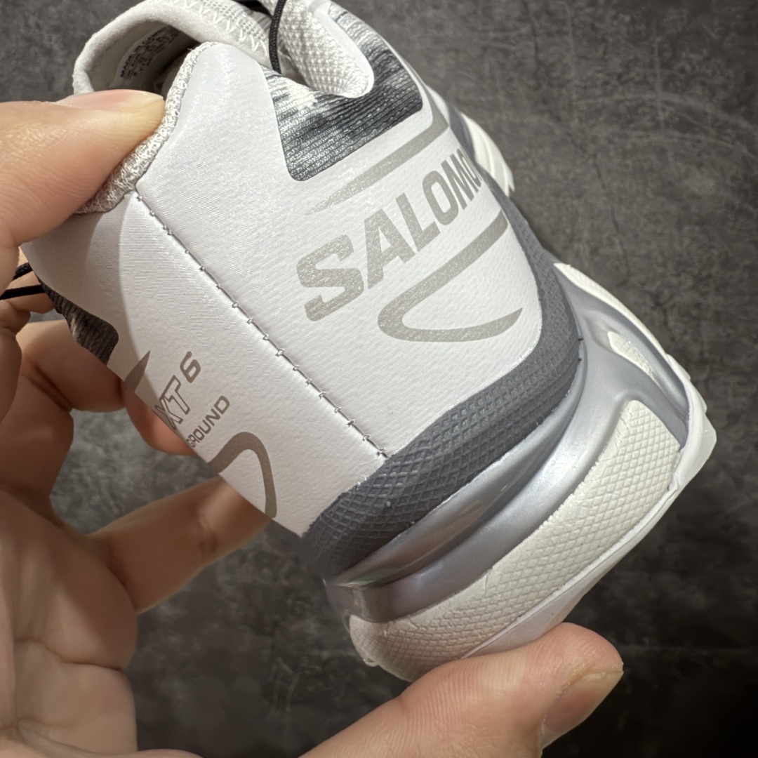  
【绿X版】 Salomon XT-6 Camo 白银灰色  萨洛蒙复古潮流户
外机能登山跑鞋
纯原外