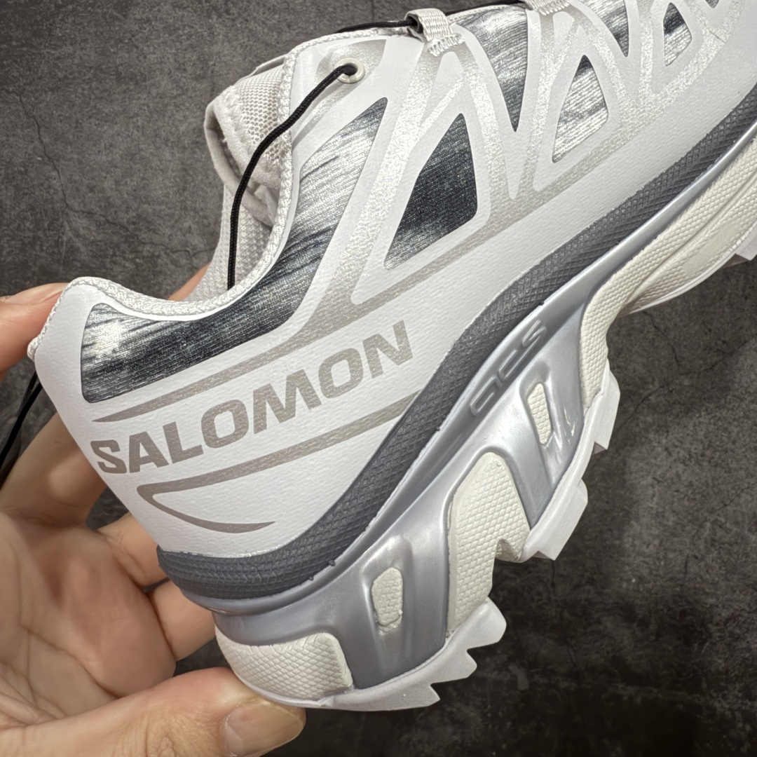  
【绿X版】 Salomon XT-6 Camo 白银灰色  萨洛蒙复古潮流户
外机能登山跑鞋
纯原外