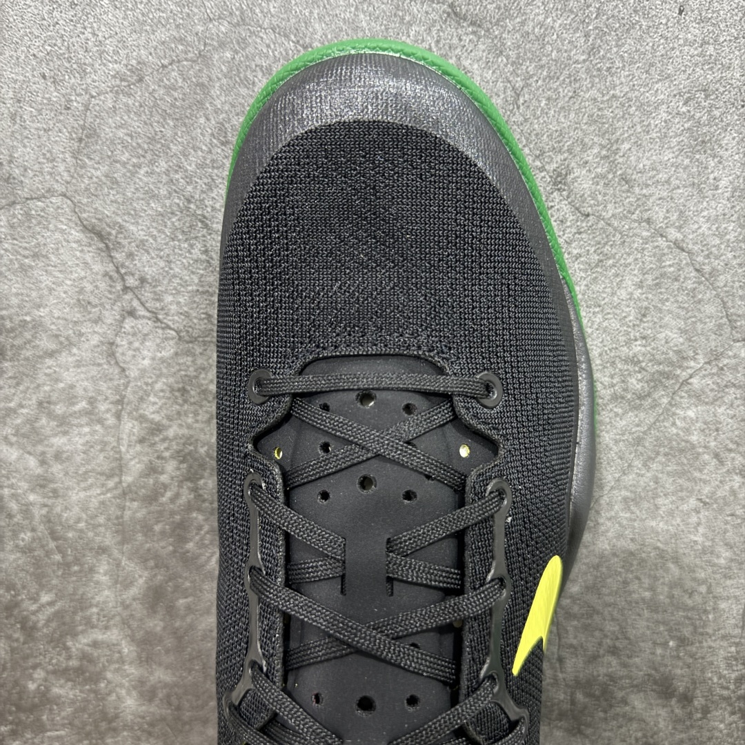  
【纯原】NK Zoom Kobe Ⅷ System 科比8代复刻实战运动低帮文化篮球鞋 俄勒冈黑绿鸭