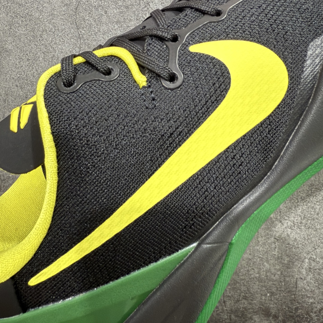  
【纯原】NK Zoom Kobe Ⅷ System 科比8代复刻实战运动低帮文化篮球鞋 俄勒冈黑绿鸭