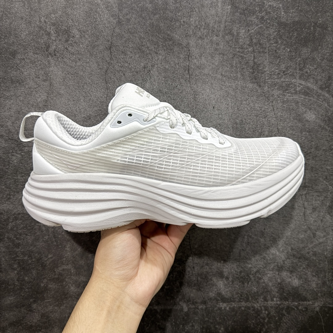  
【纯原H版】平台专供 Hoka Bondi 8 TS Caged 帮带8 网面透气跑步鞋  

全新