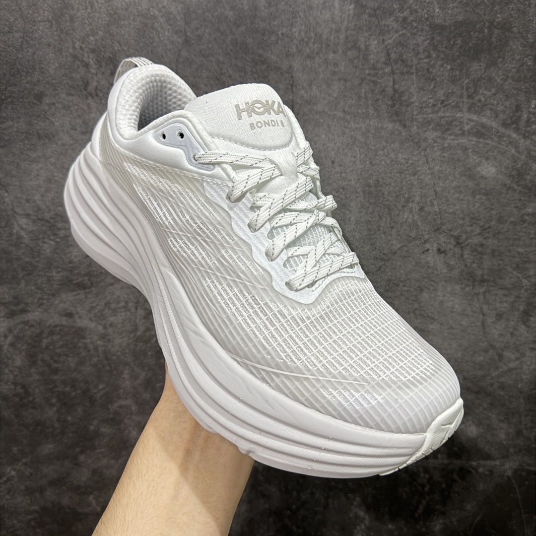  
【纯原H版】平台专供 Hoka Bondi 8 TS Caged 帮带8 网面透气跑步鞋  

全新