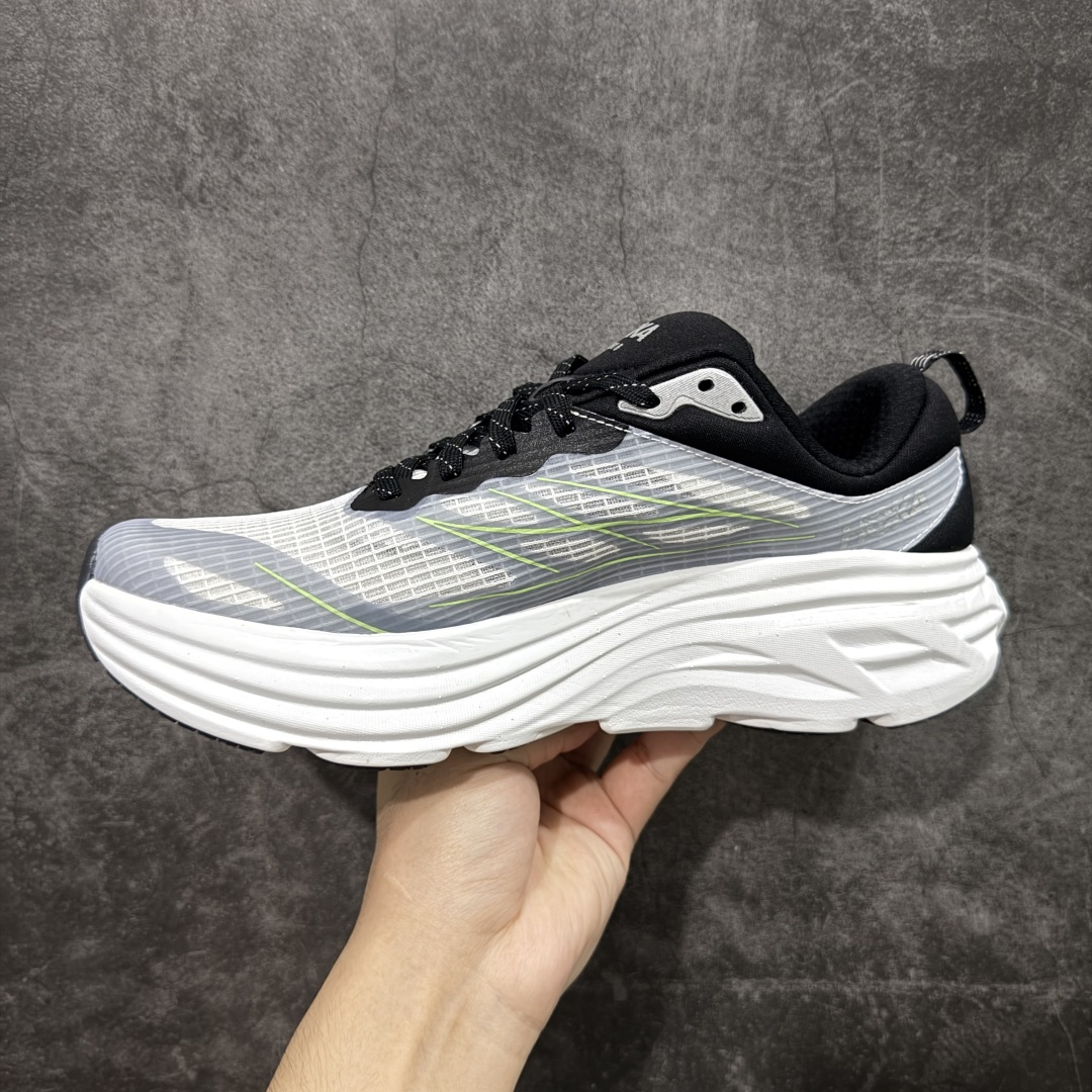  
【纯原H版】平台专供 Hoka Bondi 8 TS Caged 帮带8 网面透气跑步鞋  

全新