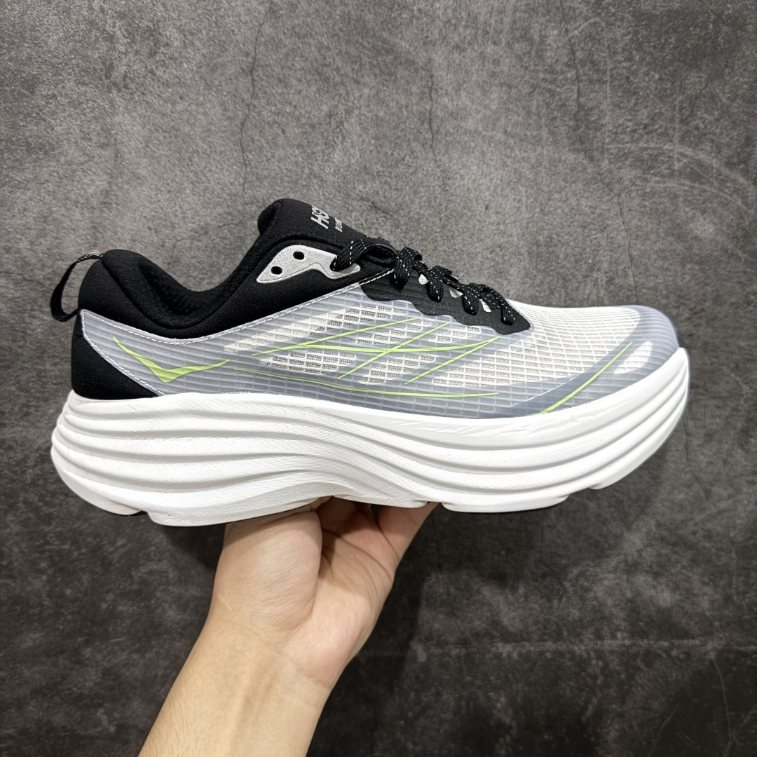  
【纯原H版】平台专供 Hoka Bondi 8 TS Caged 帮带8 网面透气跑步鞋  

全新