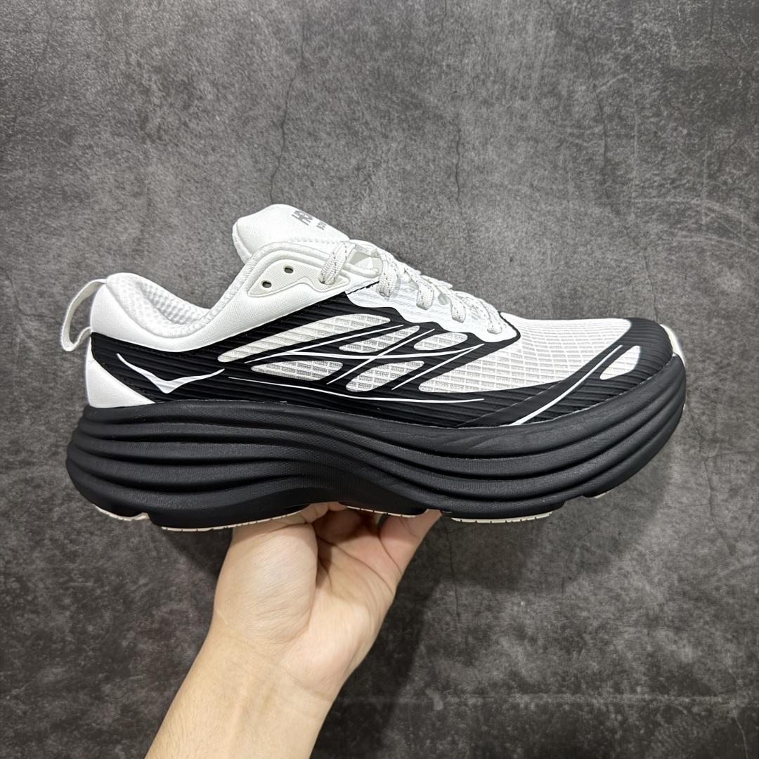  
【纯原H版】平台专供 Hoka Bondi 8 TS Caged 帮带8 网面透气跑步鞋  

全新