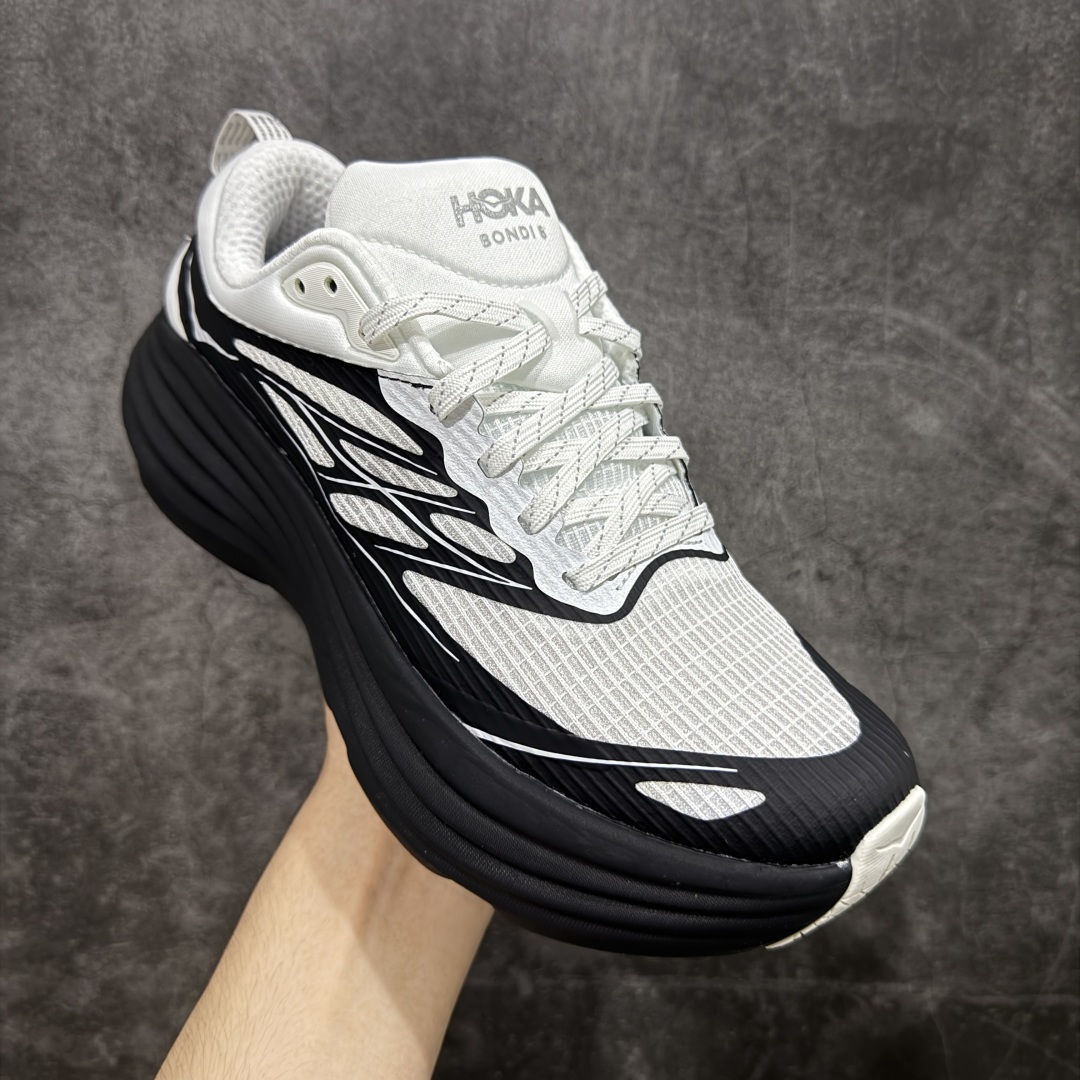  
【纯原H版】平台专供 Hoka Bondi 8 TS Caged 帮带8 网面透气跑步鞋  

全新