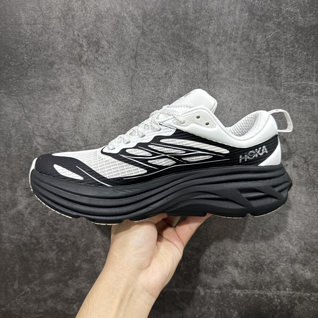  
【纯原H版】平台专供 Hoka Bondi 8 TS Caged 帮带8 网面透气跑步鞋  

全新