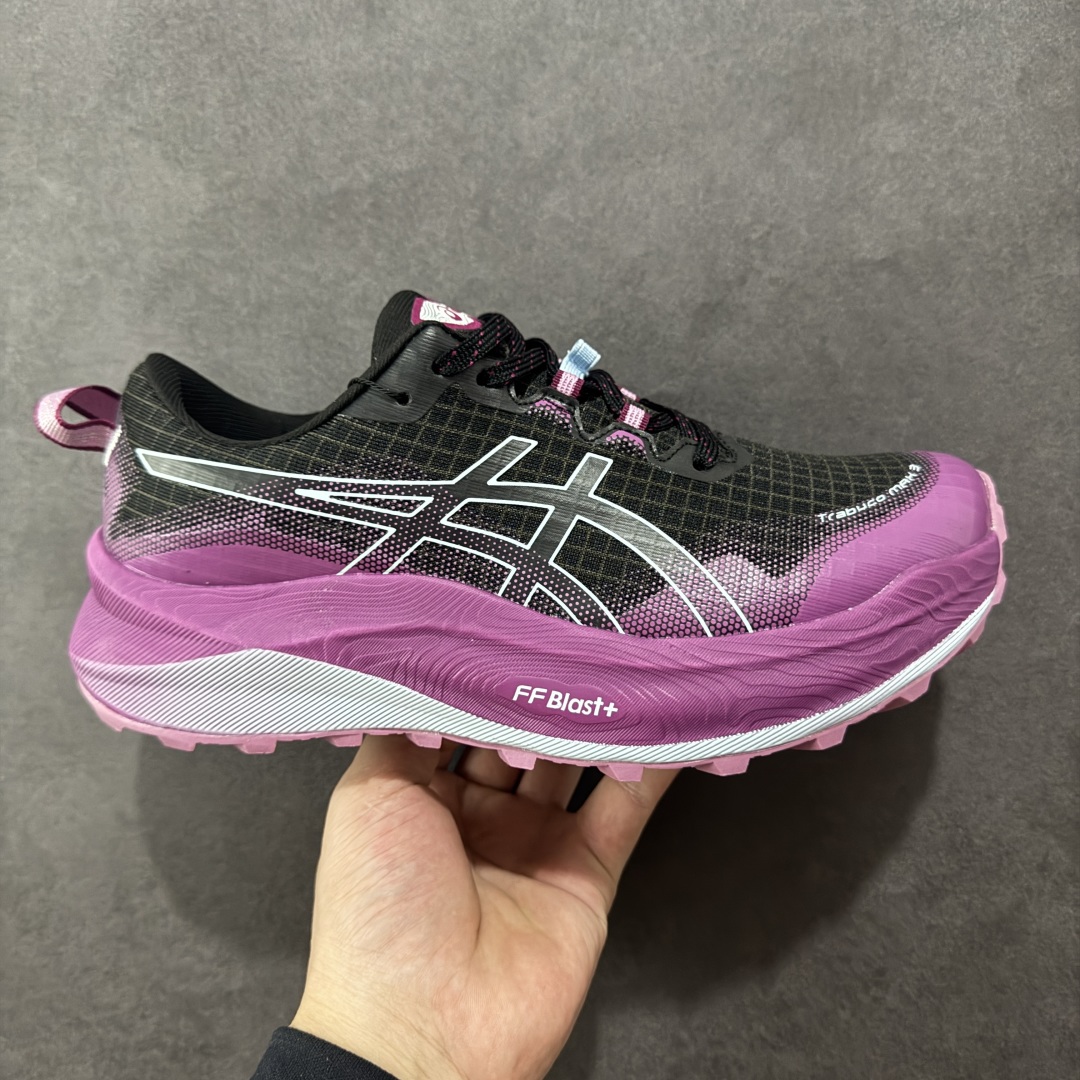 亚瑟士ASICS GEL-TRABUCO MAX 3 亚瑟士 网面透气 耐磨 越野跑步鞋 1012B606-001