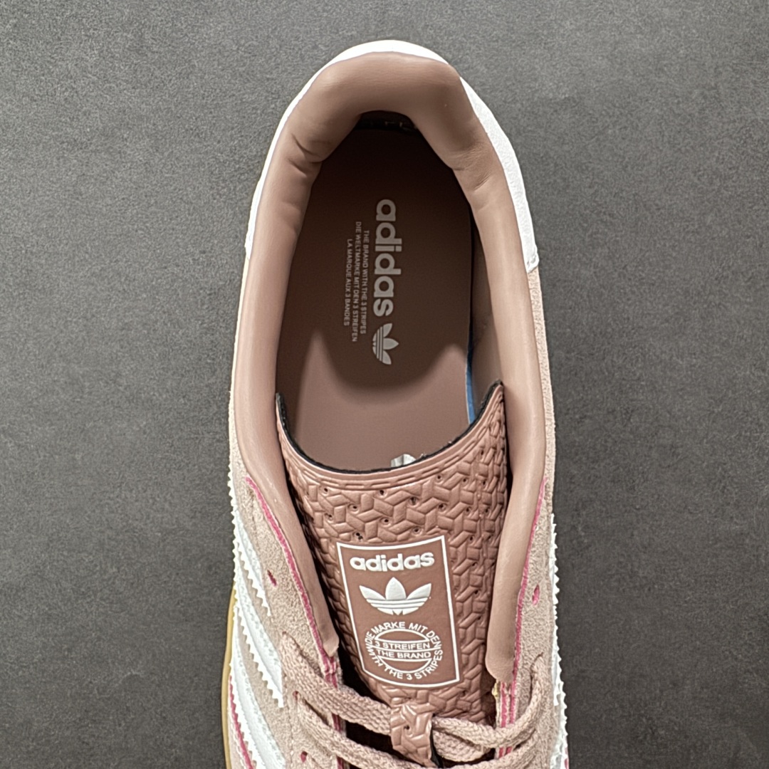 图片[7]-【公司级】adidas originals Gazelle Indoor 粉色 此款鞋延续了橡胶外底和经典款式的传统。优质绒面革鞋面和标志性的3条纹采用明亮的对比色，为久经考验的外观带来俏皮、富有表现力的饰面。 货号：JS1397 尺码：35.5 36 36.5 37 38 38.5 39 40 40.5 41 42 42.5 43 44 44.5 45-选品中心