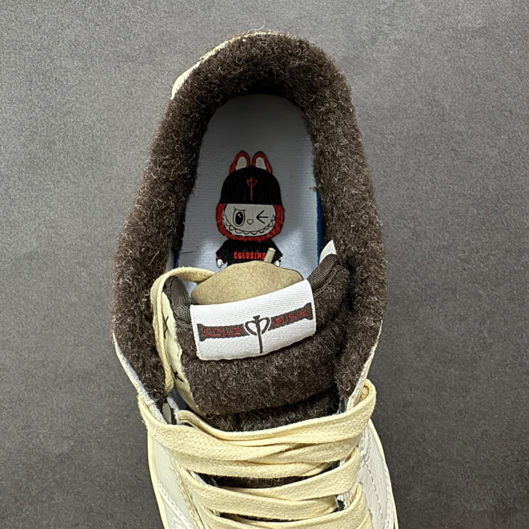  
【纯原】Travis Scott x Jordan 1 Low 拉布布联名 倒勾低帮休闲版本 原厂全