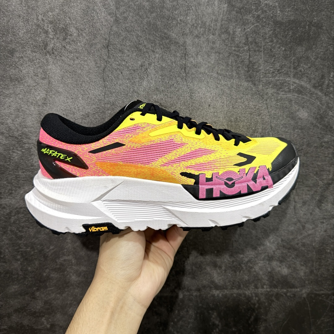  
【纯原H版】Hoka Mafate Speed X 马法特厚底轻量山地跑步鞋 超轻量中底全部用料过3