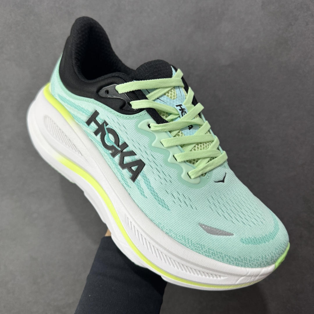  
【纯原版】HOKA ONE ONE Bondi 9 机能缓震跑鞋
#鞋面部分采用工程网眼面料，可以