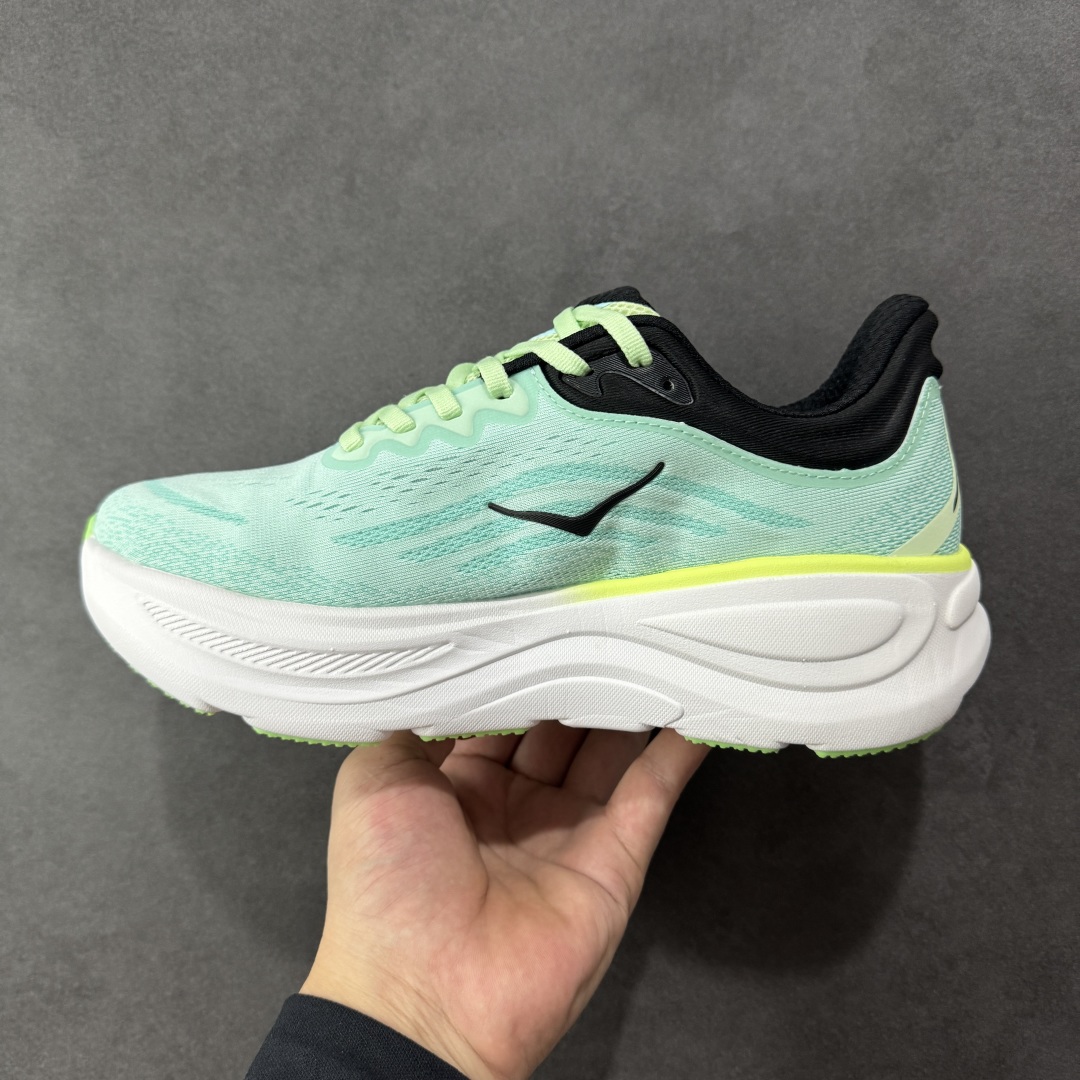  
【纯原版】HOKA ONE ONE Bondi 9 机能缓震跑鞋
#鞋面部分采用工程网眼面料，可以