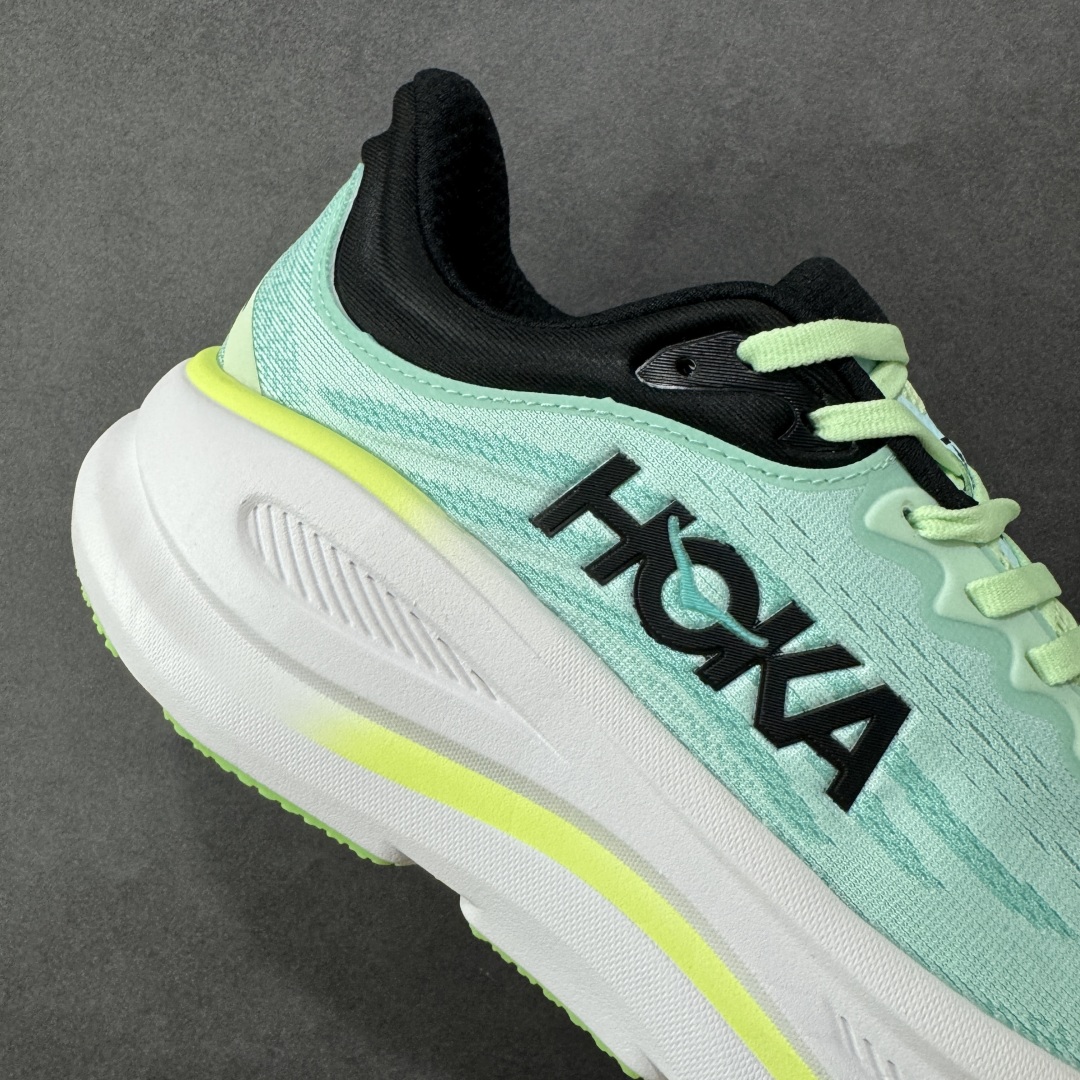  
【纯原版】HOKA ONE ONE Bondi 9 机能缓震跑鞋
#鞋面部分采用工程网眼面料，可以