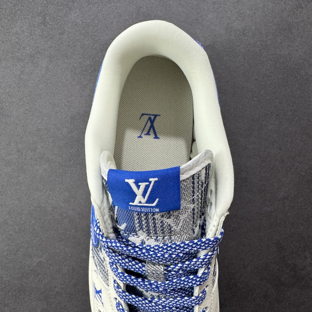 
【纯原】Nike SB Dunk Low “路易威登LV联名---米白蓝帆布印花” 高端定制 低帮休