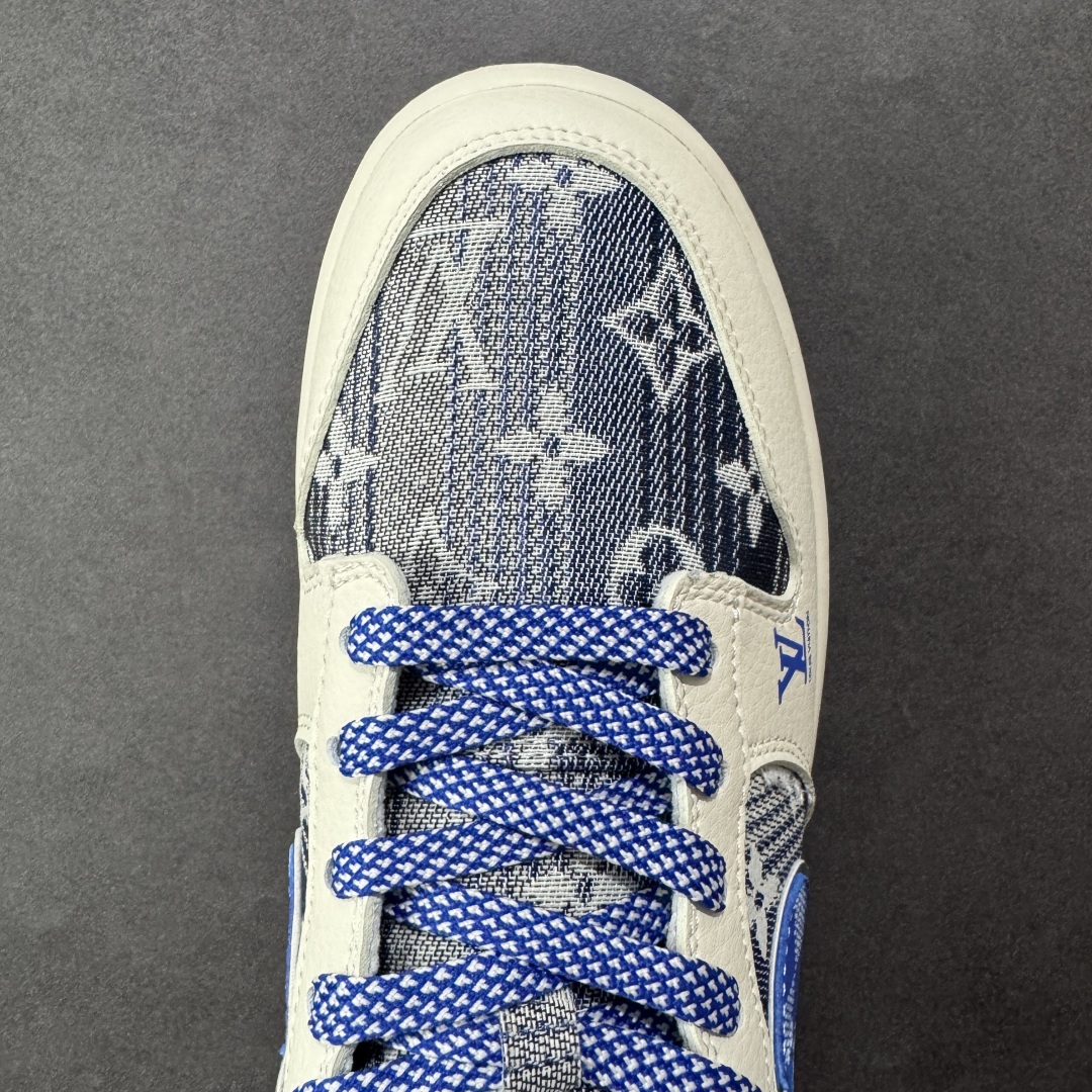  
【纯原】Nike SB Dunk Low “路易威登LV联名---米白蓝帆布印花” 高端定制 低帮休