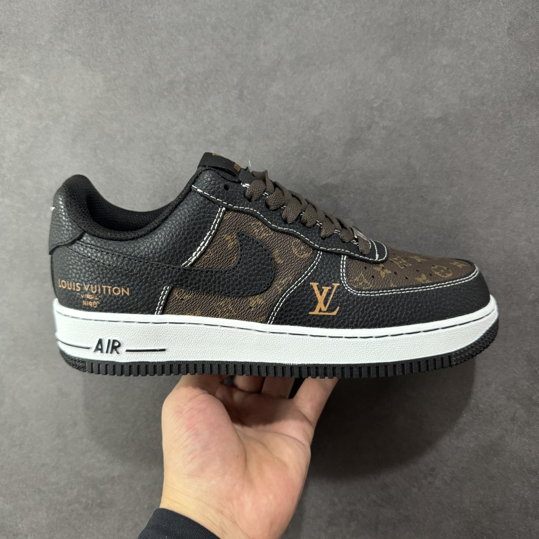  
【纯原】Nike Air Force 1'07 Low LV联名 经典黑棕 空军一号低帮休闲板鞋 C
