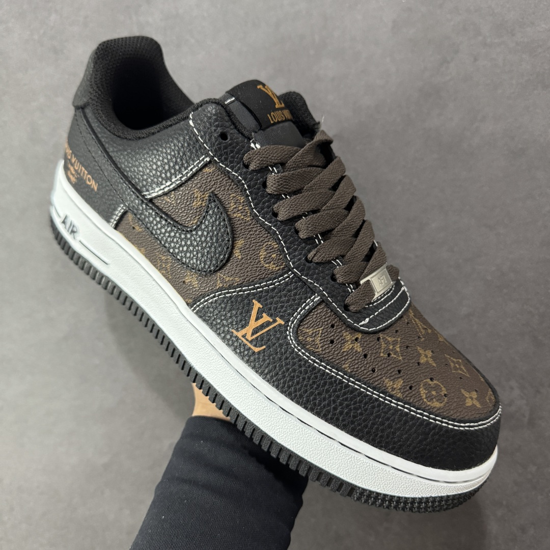  
【纯原】Nike Air Force 1'07 Low LV联名 经典黑棕 空军一号低帮休闲板鞋 C
