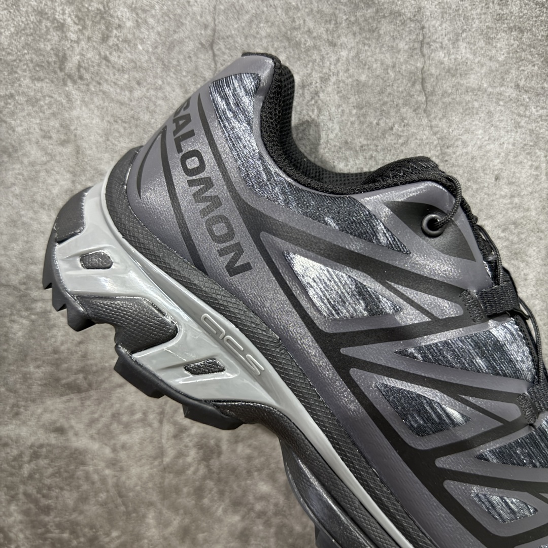  
【纯原】 Salomon XT-6 Camo 黑银灰色  萨洛蒙复古潮流户
外机能登山跑鞋 
纯原外