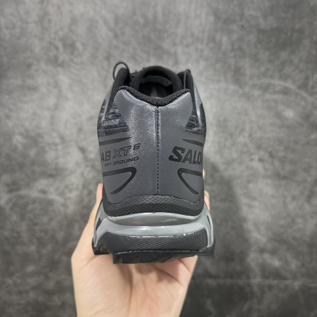  
【纯原】 Salomon XT-6 Camo 黑银灰色  萨洛蒙复古潮流户
外机能登山跑鞋 
纯原外