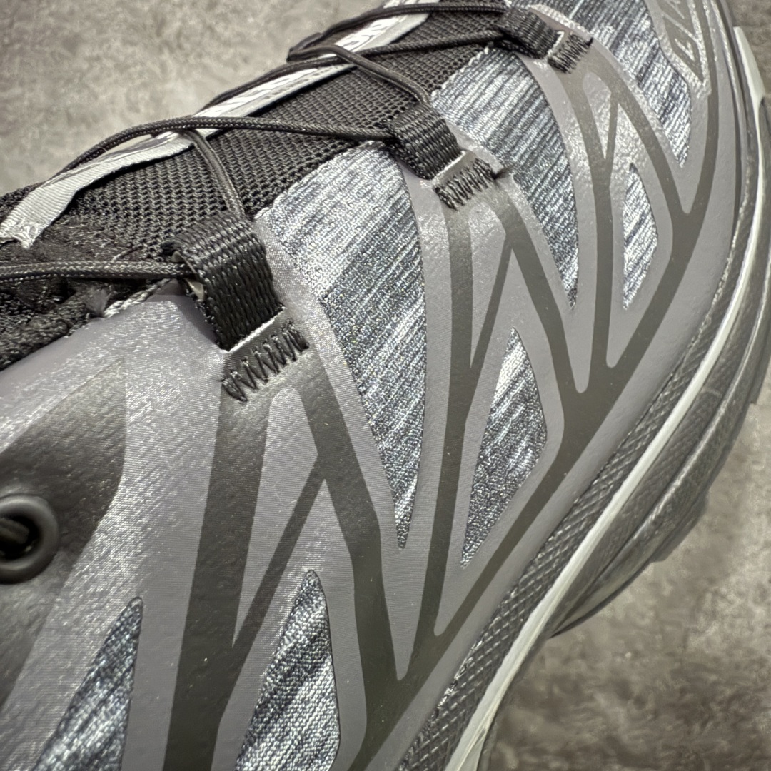  
【纯原】 Salomon XT-6 Camo 黑银灰色  萨洛蒙复古潮流户
外机能登山跑鞋 
纯原外