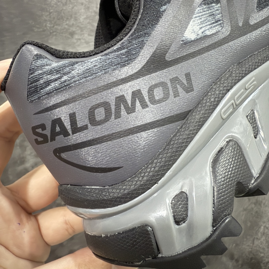  
【纯原】 Salomon XT-6 Camo 黑银灰色  萨洛蒙复古潮流户
外机能登山跑鞋 
纯原外